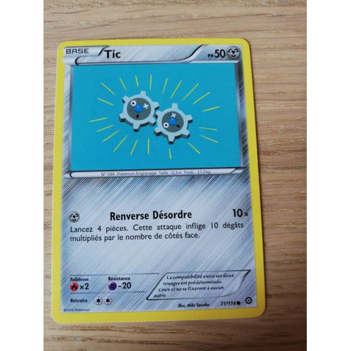 Carte Pokémon Xy 11 Offensive Vapeur Tic 71/114 Commune