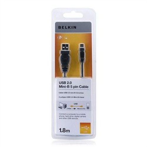 Belkin - Câble USB - USB (M) pour mini USB type B (M) - USB 2.0 - 1.8 m