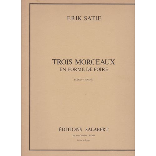 Erik Satie Trois Morceaux En Forme De Croix