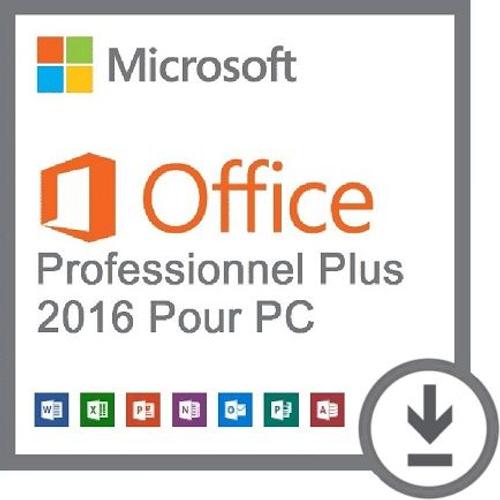 Microsoft Office 2016 Professionnel Plus Pour Pc - En Téléchargement