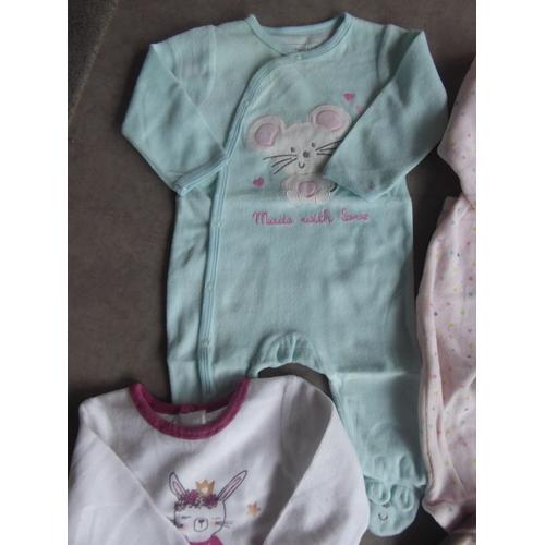 Lot 5 Pyjamas Bebe Fille 6 Mois Mode Enfant Rakuten