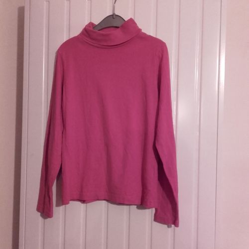 Sous-Pull Col Roulé Fille 12 Ans Rose