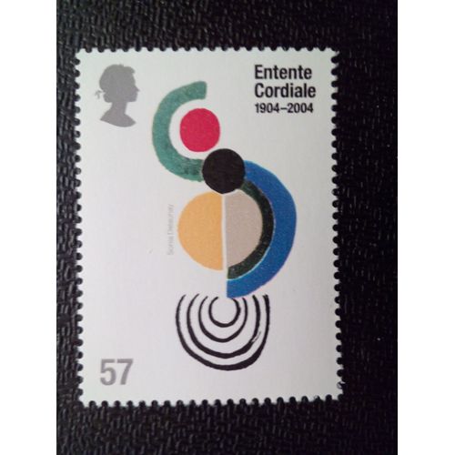 Timbre Royaume - Unis Yt 2547 Centenaire De L'entente Cordiale. Tableaux Contemporains Coccinelle 2004