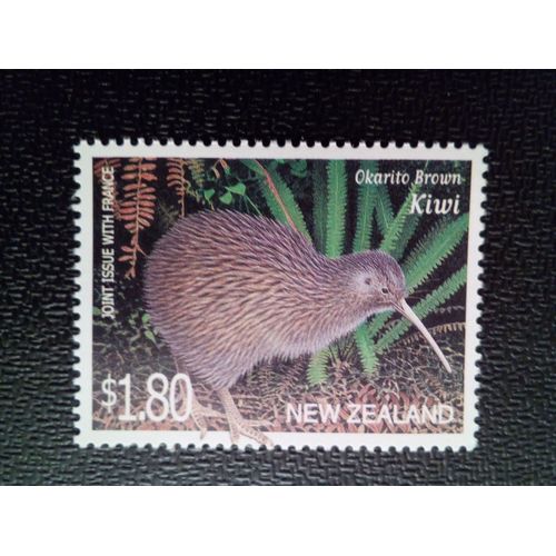 Timbre New-Zelande Yt 1798 Kiwi Brun D'okarito (Apteryx Rowi) 2000