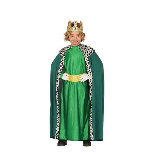 Déguisement De Roi Mage Vert Pour Garçon (Taille 7-9a)
