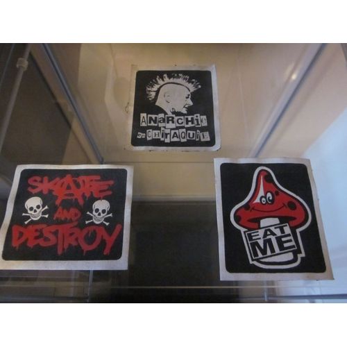 Lot De 3 Patchs Punk Skate Teuf Anarchy A Coudre