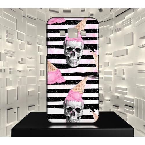 Coque Rigide Galaxy J5 (2016) Glamour Fashion Girl Horror Pink 12