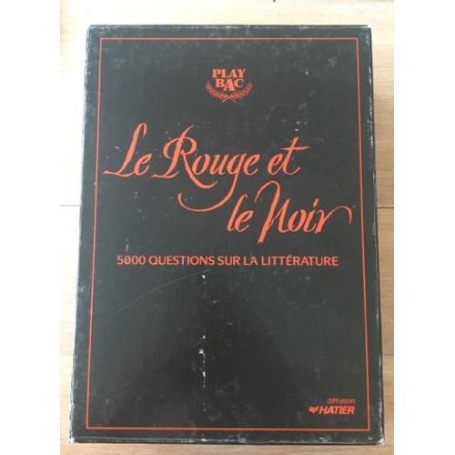 Jeu Le Rouge Et Le Noir Play Bac