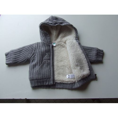Gilet/Capuche "Tex Baby". 3 Mois