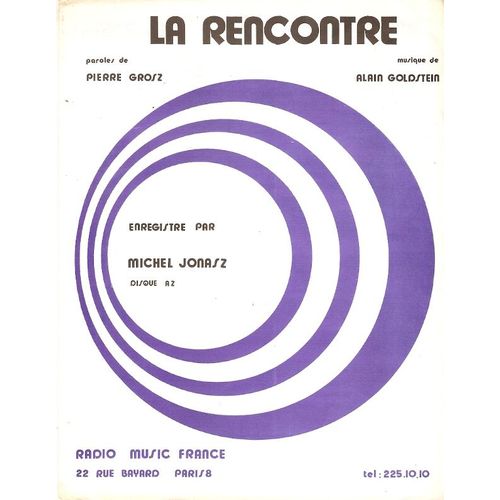 Partition Michel Jonasz La Rencontre