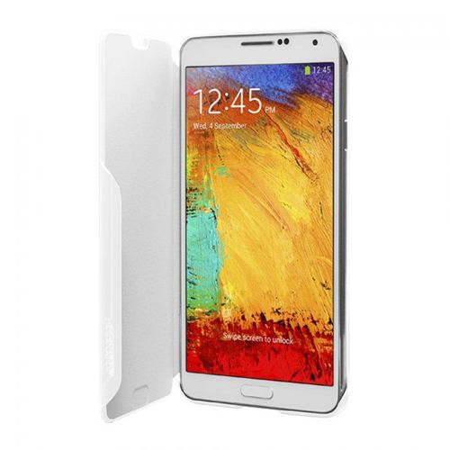 Etui Folio A Rabat Samsung Galaxy Note 3 Blanc Anymode Eco-Cuir (Pu)