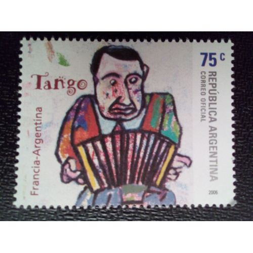 Timbre Argentine Yt 2614 Musique Et Danse Tango 2006