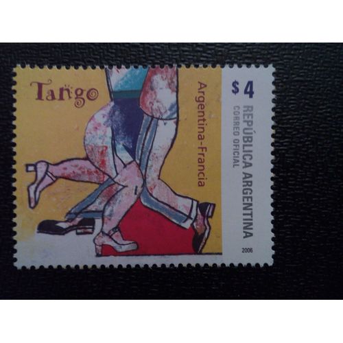 Timbre Argentine Yt 2615 Musique Et Danse Tango 2006