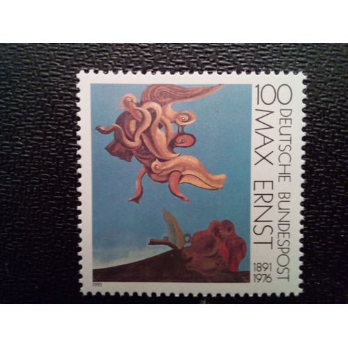 Timbre Allemagne Yt 1401 Centenaire De La Naissance De Max Ernst 1991
