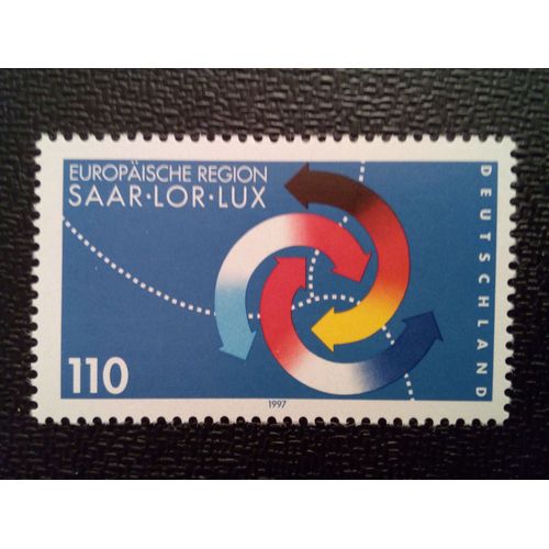 Timbre Allemagne Rfa Yt 1789 Région Européenne Saar-Lor-Lux 1997