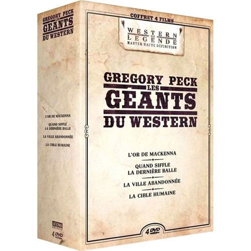 Gregory Peck - Les Géants Du Western : Quand Siffle La Dernière Balle + La Ville Abandonnée + L'or De Mackenna + La Cible Humaine - Pack