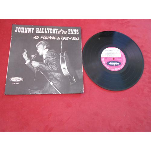Johnny Hallyday Vinyle 25cm Et Ses Fans Au Festival De Rock N'Roll Vogue  Original