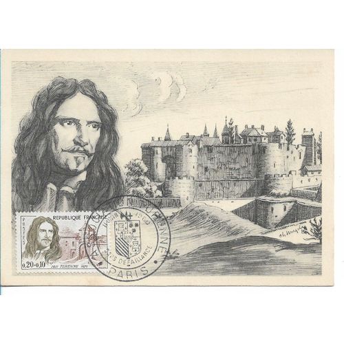 Carte Timbrée Oblitérée 1er Jour D'émission Croix Rouge Française 11 Juin 1960 (Comité De 75 Paris) : Portrait De Henri De La Tour D'auvergne, Vicomte De Turenne