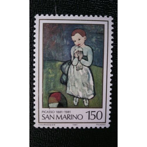Timbre San-Marin Yt 1037 Picasso, Pablo 1981