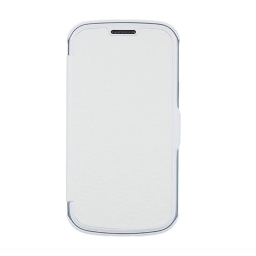 Etui Folio A Rabat Samsung Galaxy Trend Lite Blanc Eco-Cuir (Pu)