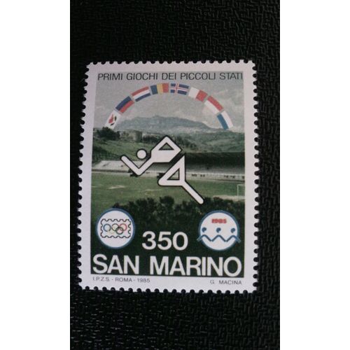Timbre San-Marin Yt 1111 Course A Pied 1985