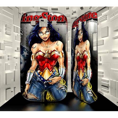 Coque Personnalisée Samsung Galaxy Core Prime Film Wonder Woman Réf 06