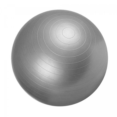Gorilla Sports - Swiss Ball - Ballon De Gym De Plusieurs Tailles 55cm, 65cm, 75cm Et En Couleurs : Bleu, Gris, Fuchsia, Noir, Rouge, Vert - Couleur : Gris - Epaisseur : 75 Cm