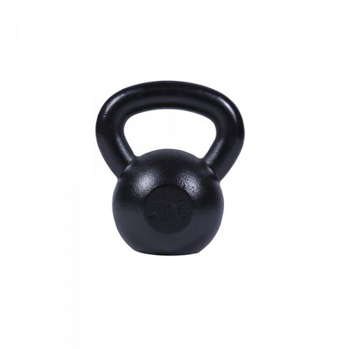 Gorilla Sports - Poids Kettlebells De 2 Kg À 32 Kg + Lots De 2, 3 Ou 8 Kettlebells - Gris - Noir Ou Or - Couleur : Noir - Poids : 20 Kg