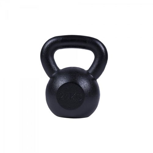 Gorilla Sports - Poids Kettlebells De 2 Kg À 32 Kg + Lots De 2, 3 Ou 8 Kettlebells - Gris - Noir Ou Or - Couleur : Noir - Poids : 24 Kg
