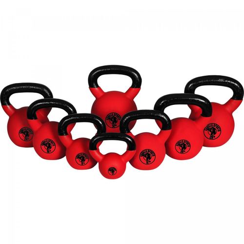 Gorilla Sports - Kettlebell Avec Revêtement Néoprène - De 2 Kg À 32 Kg - Poids : Lot De 8 (De 4 À 32 Kg)
