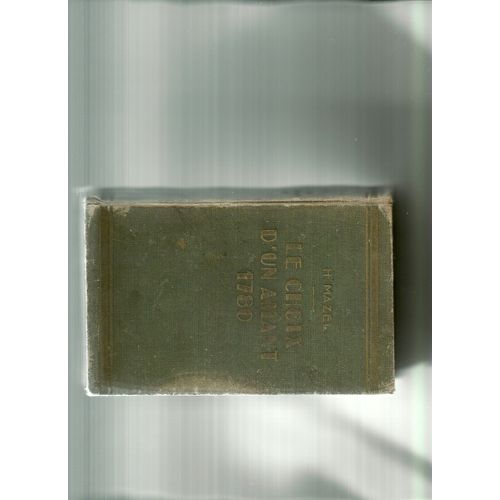 Le Choix D'un Amant 1780