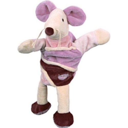 Doudou Babynat Souris Violet Bordeaux Bn855 Marionnette