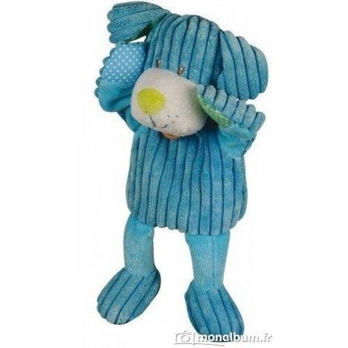 Doudou Babynat Chien Marionnette Bleu Les Coteles Les Doubambins Bn697