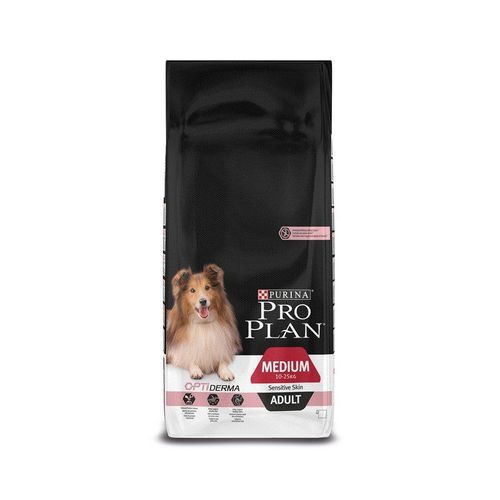 Croquettes Pro Plan Medium Adult Sensitive Skin Optiderma Sac 14 Kg