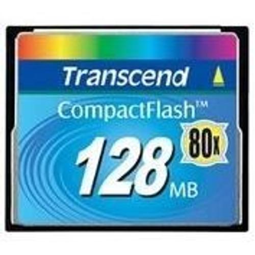 Transcend Ultra Performance 80X - Carte mémoire flash - 128 Mo - 80x - CompactFlash