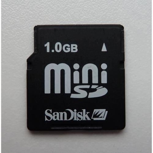 SanDisk - Carte mémoire flash (adaptateur SD inclus(e)) - 1 Go - miniSD