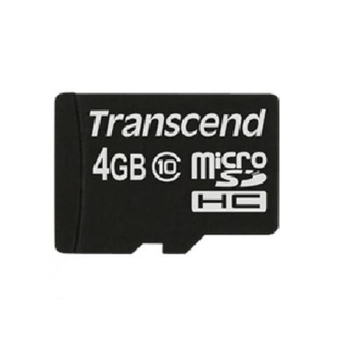 Transcend Microsd Card 4gb Sdhc Cl. (Ohne Adapter) Ts4gusdc10