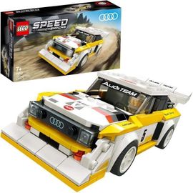 LEGO 76897 Speed Champions 1985 Audi Sport Quattro S1, Maquette Voiture de Course, Jouet Fille Garcon 7 Ans et Plus