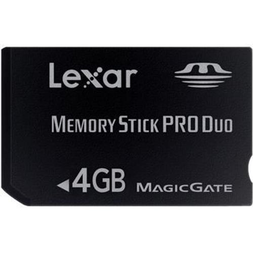 Lexar - Carte mémoire flash - 4 Go - MS PRO DUO - pour Sony P!nk PSP; Sony PlayStation 3