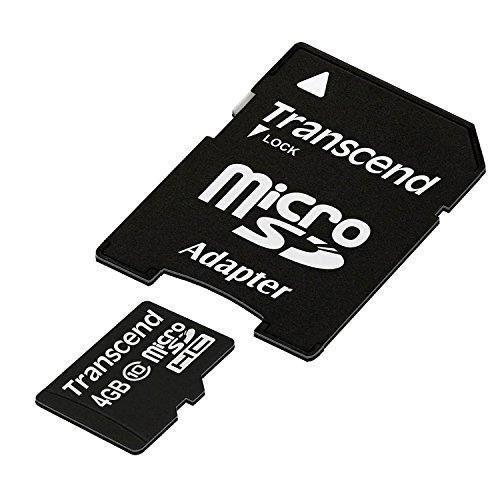 Carte Mémoire microSDXC 4 Go Classe 10 - Transcend