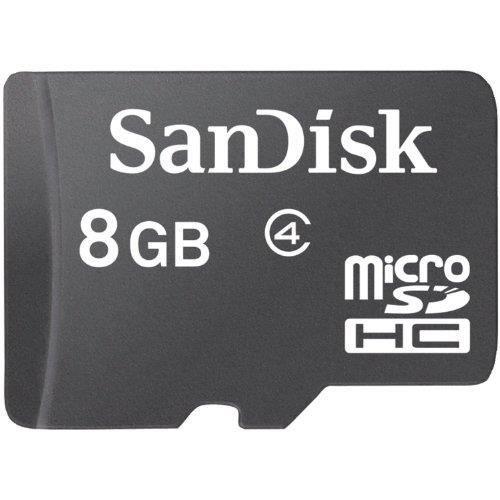 Carte mémoire MicroSDHC SanDisk 8 Go Classe 4 - MARQUE - SDSDQM-008G-B35 - Antichoc et résistante à l'eau