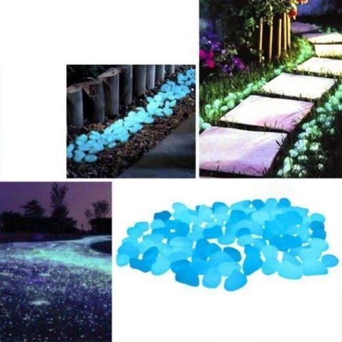 Mavura Pierres Décoratives »Glowstones Galets Lumineux Magiques Pierres Fluorescentes Jardin Aquarium Galets Lumineux Glow In The Da