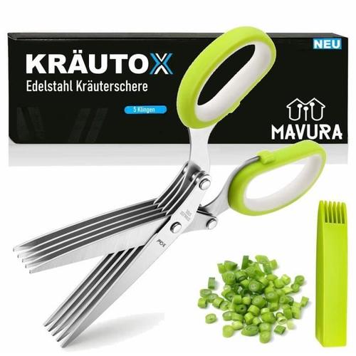 Mavura Ciseaux À Herbes »Kräutox Ciseaux À Herbes Ciboulette Coupe Persil«, Ciseaux À Épices En Acier Inoxydable Ciseaux À Légumes 5