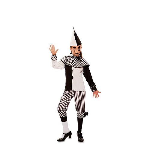 D?Guisement De Arlequin Blanc Et Noir Pour Fille (Taille 5-6a)