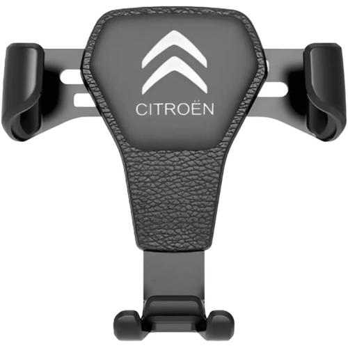 Support Telephone Voiture Pour Citroen C3 2016-2021,Bouche D'aération 360° Rotation 2023 Clip Amélioré Porte Téléphone Voiture Emblème Accessoire Voiture Pour Iphone/Galaxy