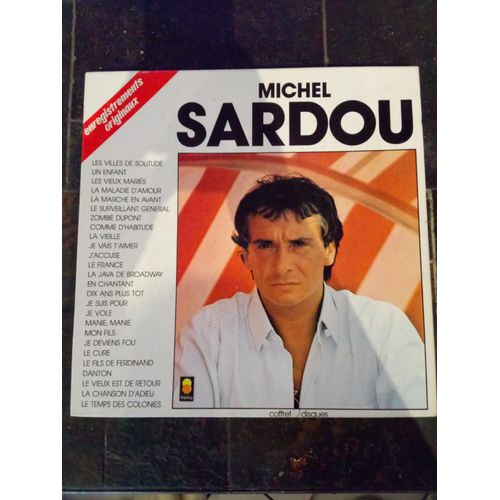 Vinyle Michel Sardou Coffret 3 Disque 33 Tours Enregistrements Originaux 1970