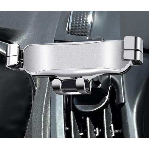 Support Telephone Voiture Pour Ford Kuga 2013 2014 2015 2016 2017-2023, Porte Téléphone Voiture Rotatif À 360°, Support Téléphone Grille Aeration Portable Stable Pour Automobile,B Silver