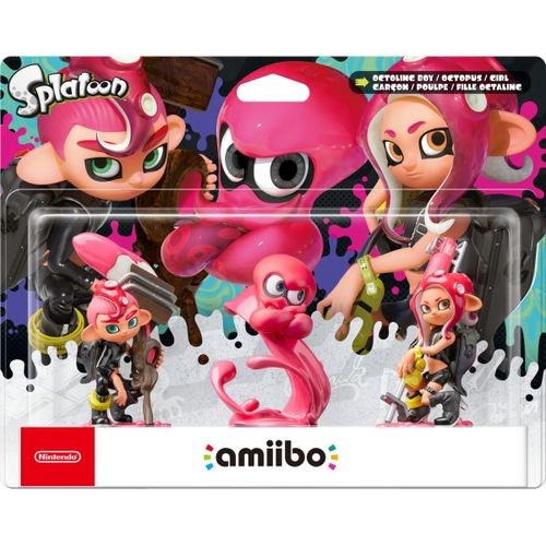 Figurine Amiibo Nintendo Amiibo Splatoon Fille + Garcon + Poulpe