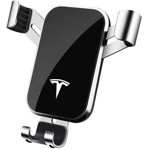 Support Téléphone Voiture Pour Tesla Model X 2015-2023, Porte Bord Accroche Portable Voiture Métal 360° Rotation Accroche Telephone Voitureavec Tous Les Smartphones,A