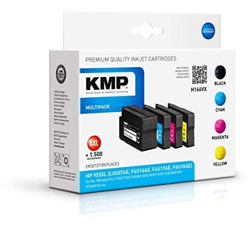 KMP Encre remplace HP 953XL compatible pack bundle noir, cya